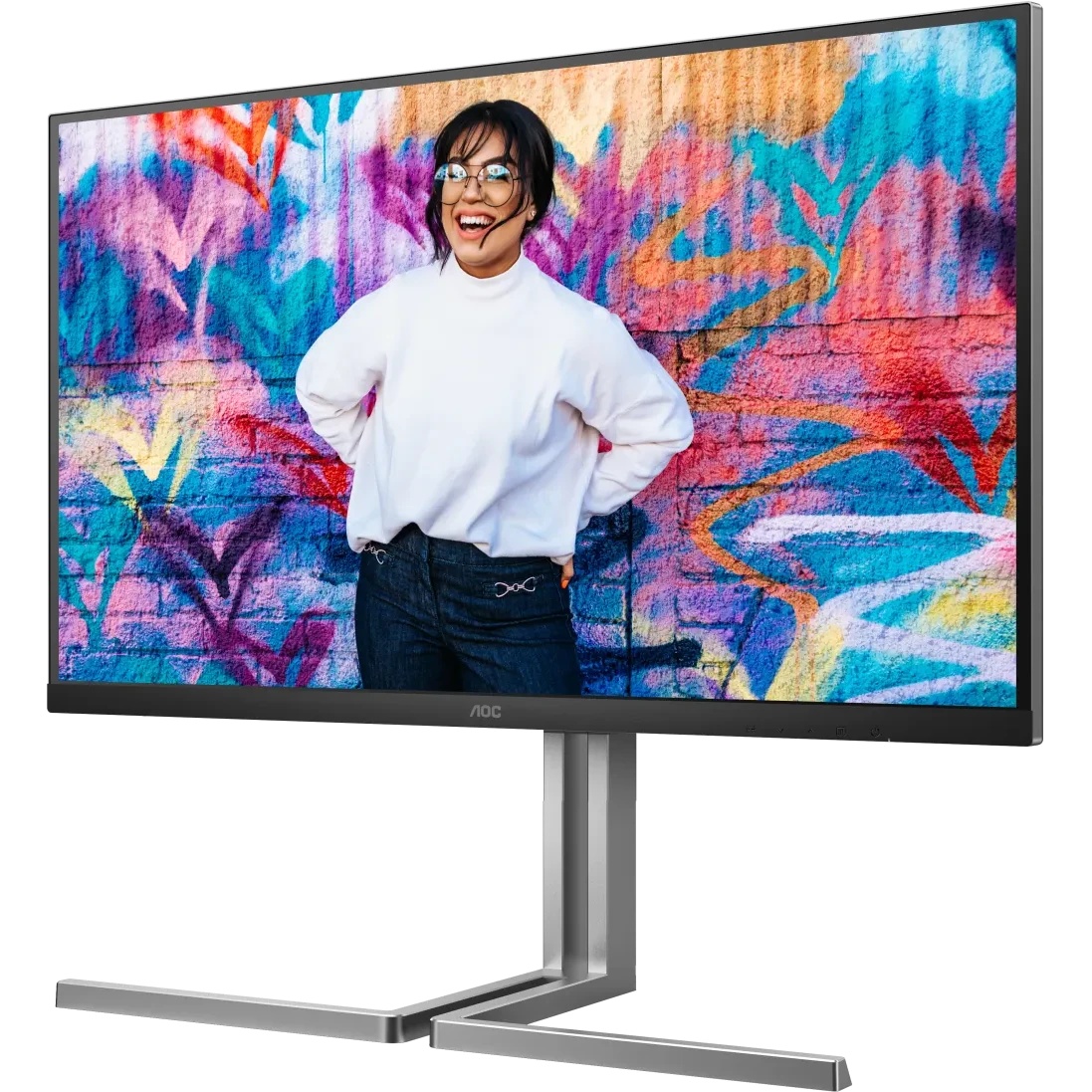 Монитор 31.5" AOC U32U3CV IPS 3840x2160, 60 Гц, 4 мс, 16:9, 400 кд/м², 2xHDMI 2.0, DP 1.4, USB-C, 3.