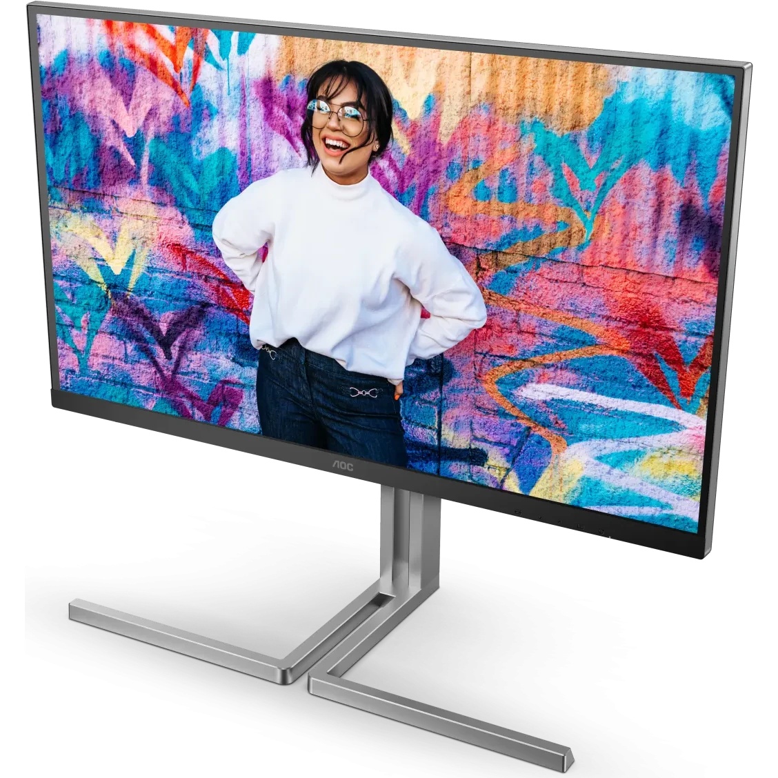 Монитор 31.5" AOC U32U3CV IPS 3840x2160, 60 Гц, 4 мс, 16:9, 400 кд/м², 2xHDMI 2.0, DP 1.4, USB-C, 3.