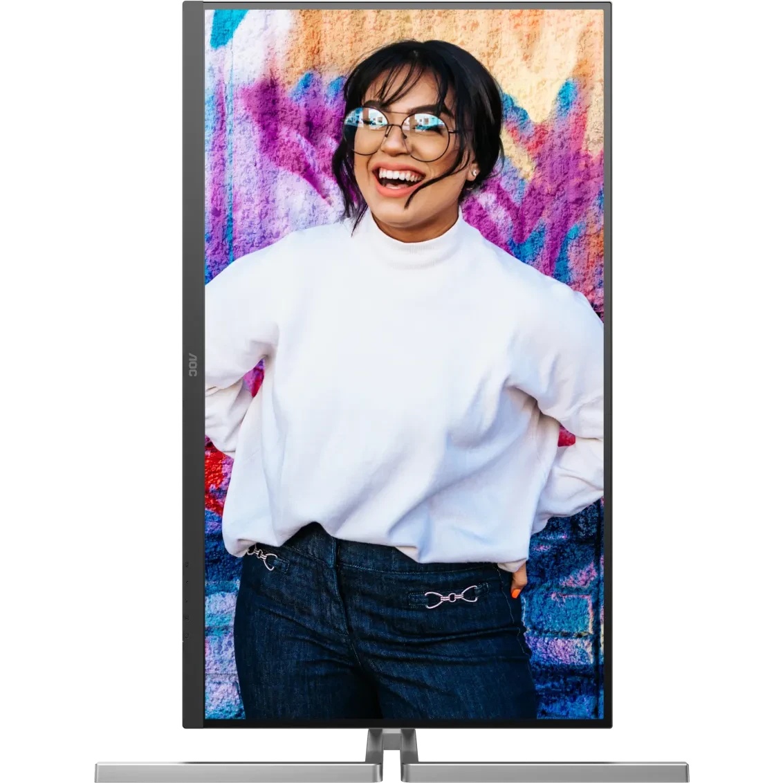Монитор 31.5" AOC U32U3CV IPS 3840x2160, 60 Гц, 4 мс, 16:9, 400 кд/м², 2xHDMI 2.0, DP 1.4, USB-C, 3.