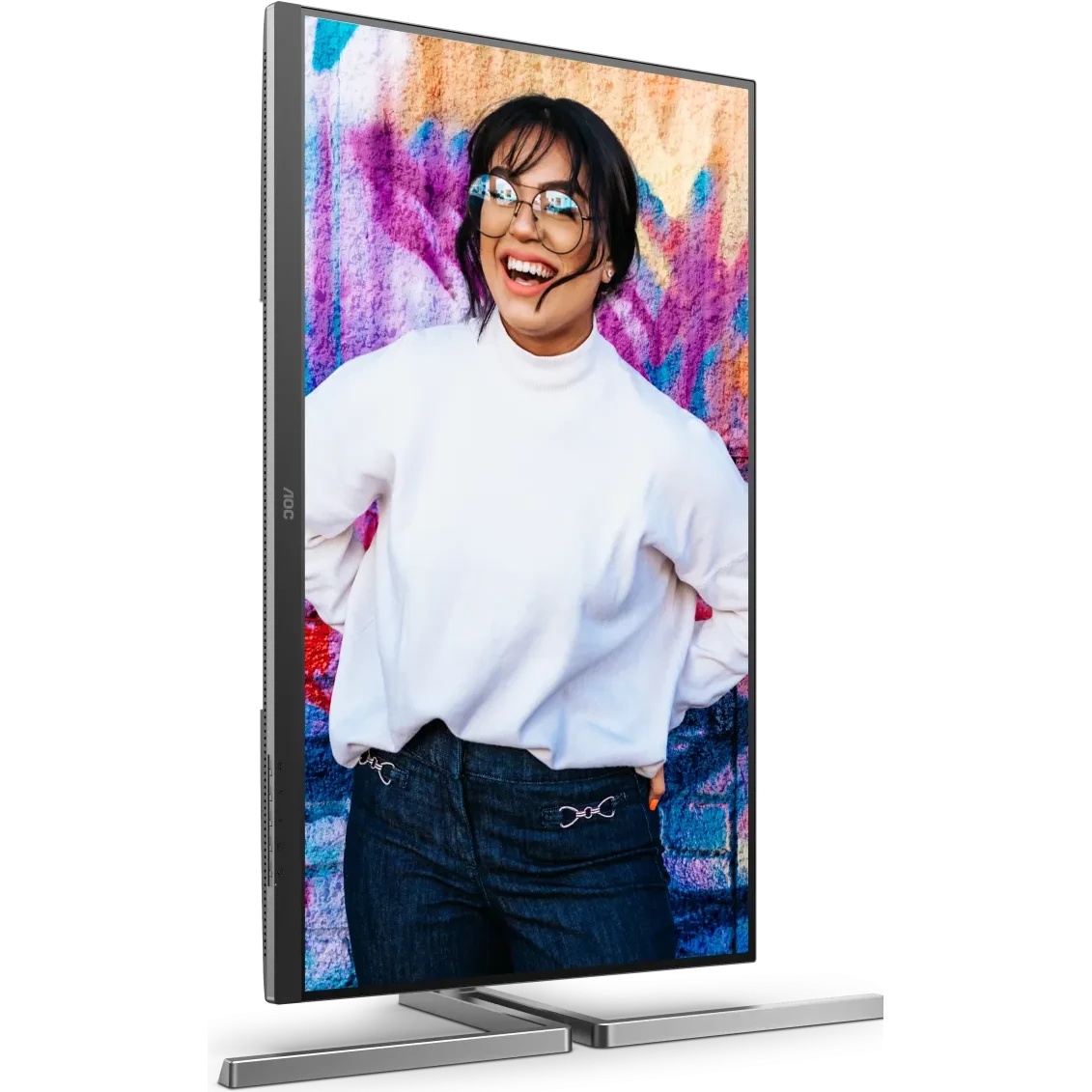 Монитор 31.5" AOC U32U3CV IPS 3840x2160, 60 Гц, 4 мс, 16:9, 400 кд/м², 2xHDMI 2.0, DP 1.4, USB-C, 3.