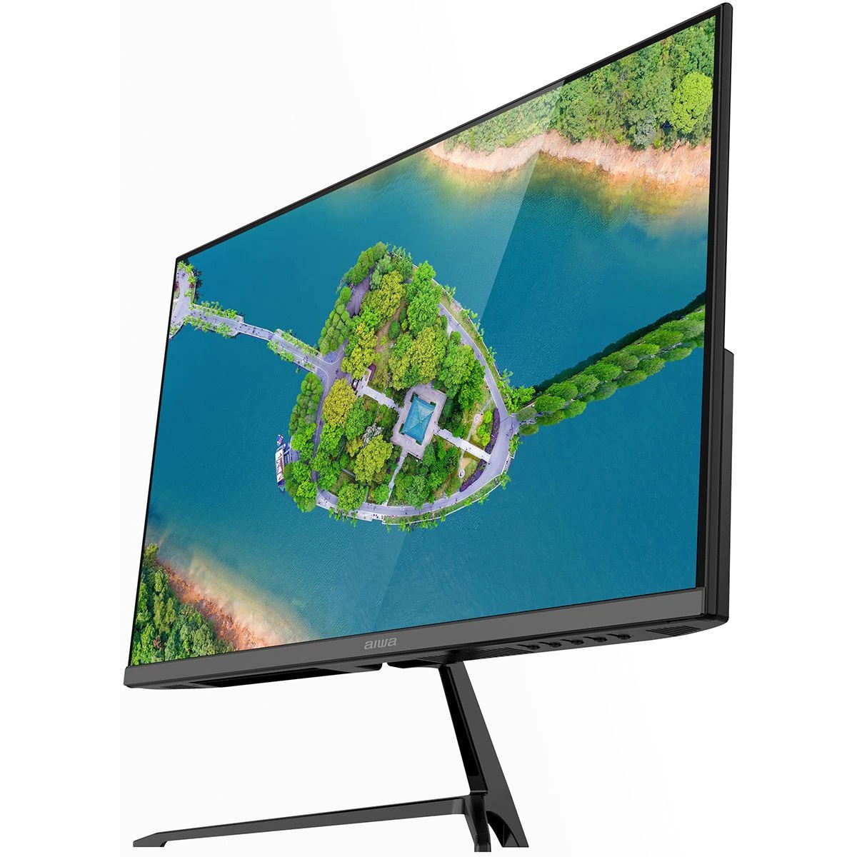 Монитор 27" AIWA MD2712 Black (IPS, 1920x1080, HDMI+HDMI+DP, 1 ms, 178°/178°, 300 cd/m, 1000:1, 180H