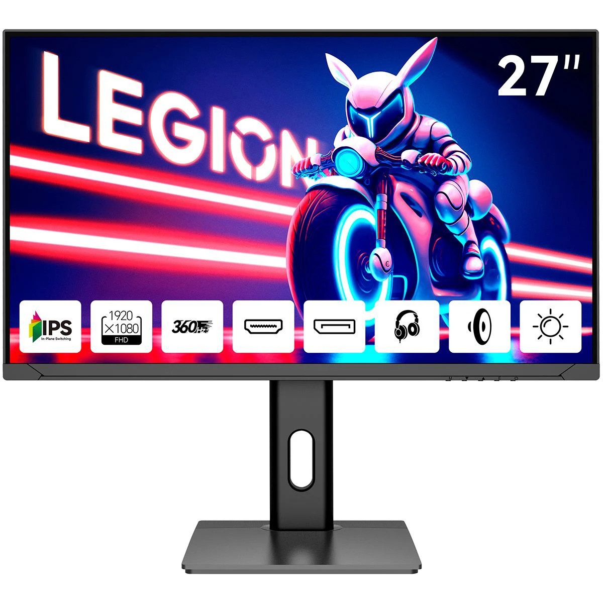 Монитор 27" Aiwa MD2710 IPS 1920x1080, 360 Гц, 1 мс, 16:9, 300 кд/м², 2xHDMI 2.0, 2xDP 1.2, 3.5 Jack