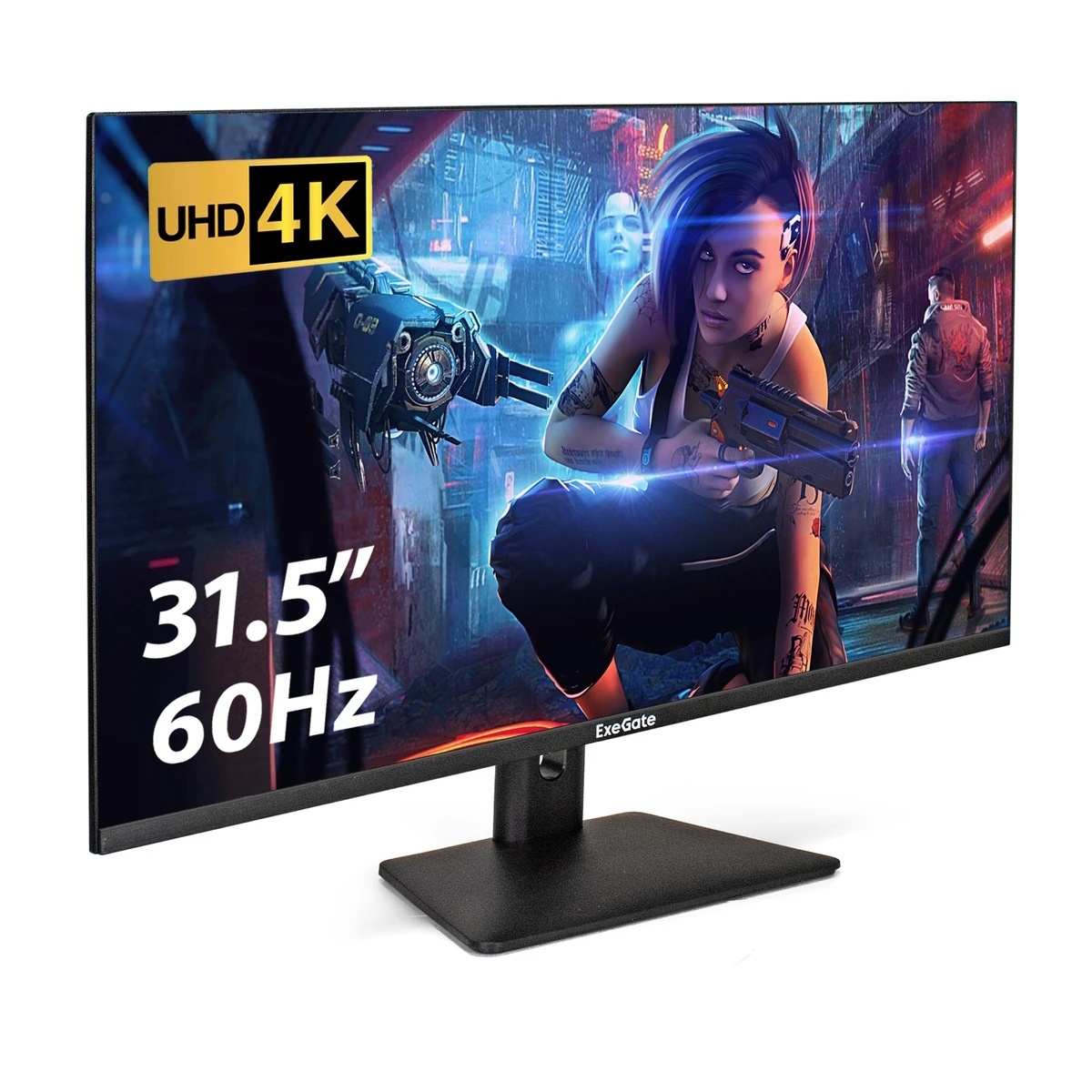 LCD ExeGate 31.5"&nbsp;EF3200C SmartView {IPS 3840x2160 60Hz 5ms 16:9, 300cd 1000:1 178/178 2xHDMI2.0 DisplayPort USB Speakers VESA} EX299469RUS