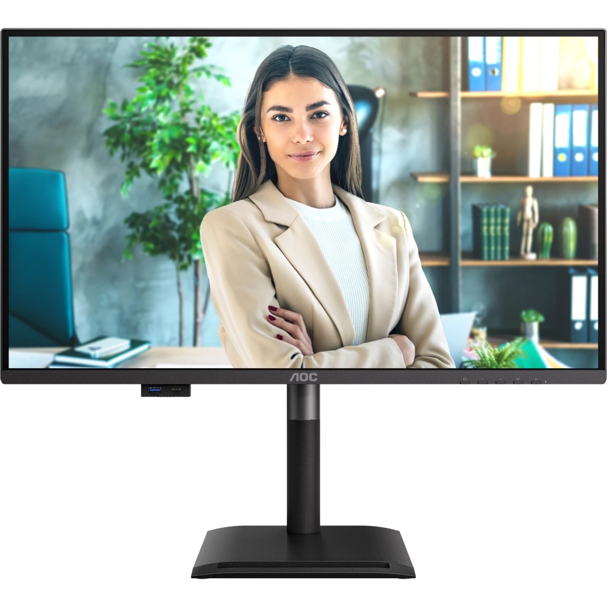 Монитор AOC 27" Q27P4U, 16:9, IPS, QHD, 120Hz, 4ms, 350cd, HDMI, DP, USB, HAS, SPK