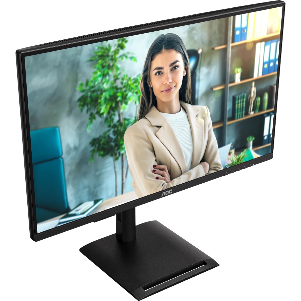 Монитор AOC 27" Q27P4U, 16:9, IPS, QHD, 120Hz, 4ms, 350cd, HDMI, DP, USB, HAS, SPK