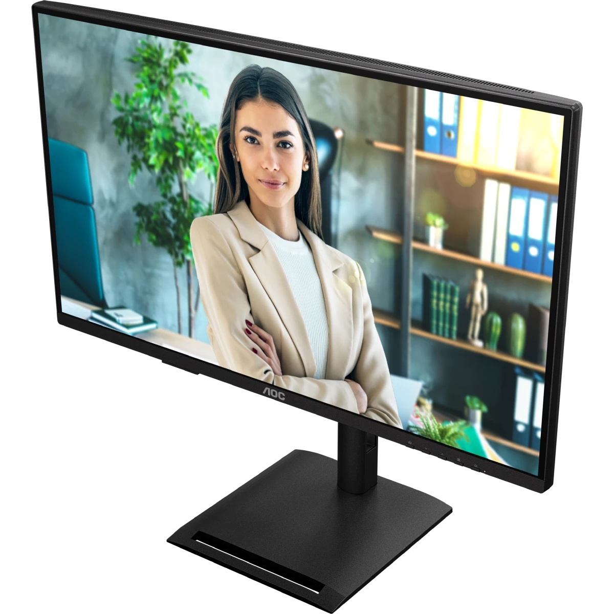 Монитор AOC 27" Q27P4U, 16:9, IPS, QHD, 120Hz, 4ms, 350cd, HDMI, DP, USB, HAS, SPK