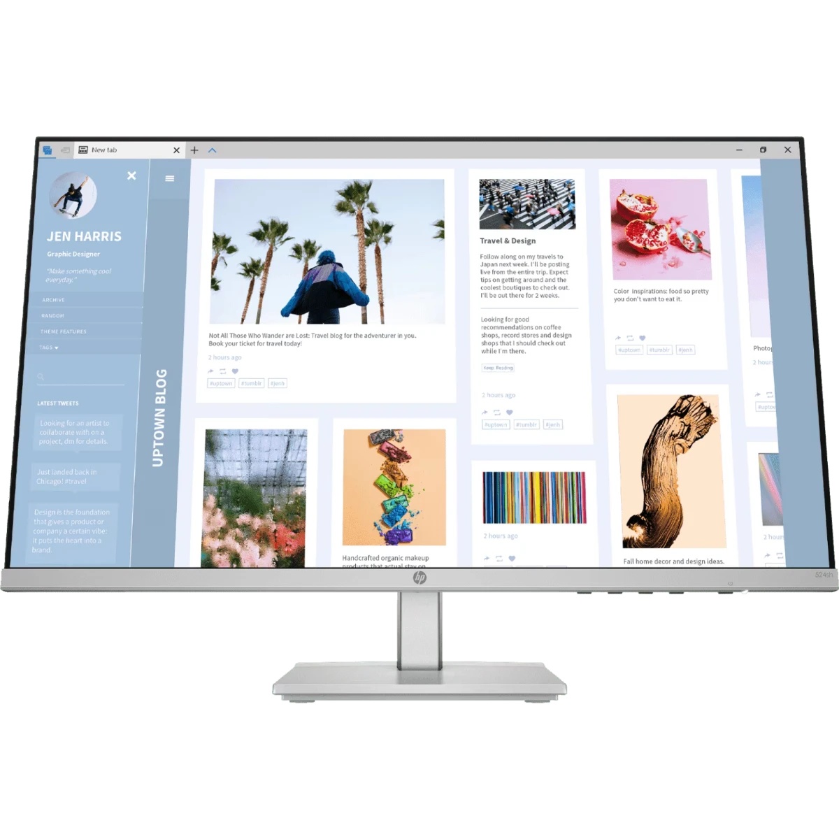 Монитор HP Series 5 23.8 inch - 524sh Monitor 1920x1080 FHD, 16:9, IPS, 300 cd/m2, 5 ms, 178°/178°, HDMI, VGA, 100 Hz, Tilt, HAS, Vesa