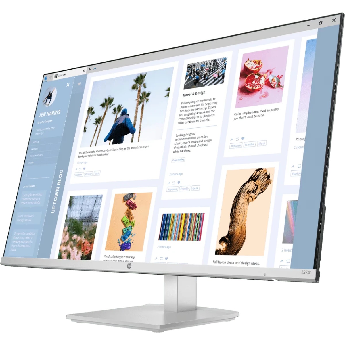 Монитор HP Series 5 27 inch - 527sh Monitor 1920x1080 FHD, 16:9, IPS, 300 cd/m2, 5 ms, 178°/178°, 2xHDMI, VGA, 100 Hz, Tilt, HAS, Vesa
