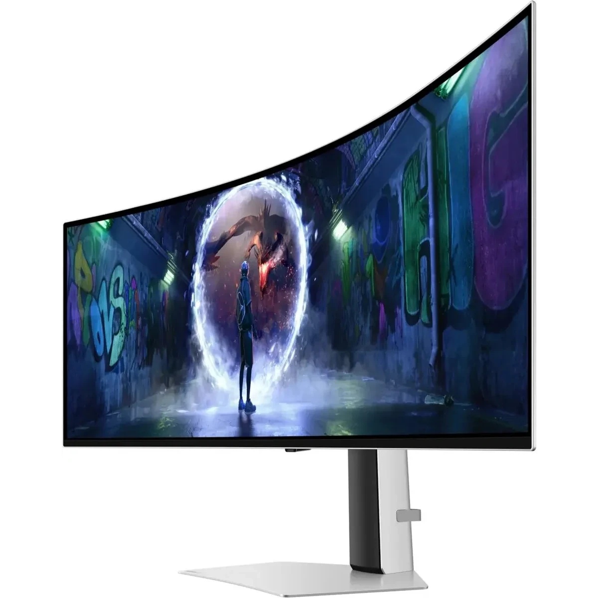 Монитор Samsung 49" Odyssey OLED G9 S49DG934SUXEN серебристый OLED LED 32:9 HDMI полуматовая HAS 250