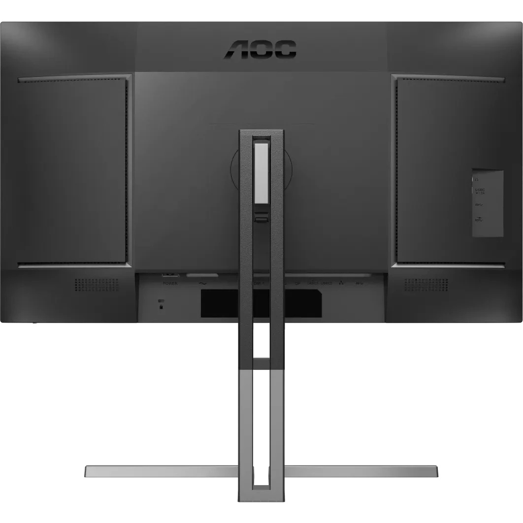 Монитор 27" AOC U27U3CV Black (4K, Nano IPS, 3840x2160, 60Hz, 4 ms, 178°/178°, 400 cd/m, 1300:1 50M:1,2xHDMI 2.0, +DisplayPort 1.4,  DP Out, 4 x USB3.2 type A Gen2, USB-C Docking  (96Вт), LAN, SPK, Pivot)