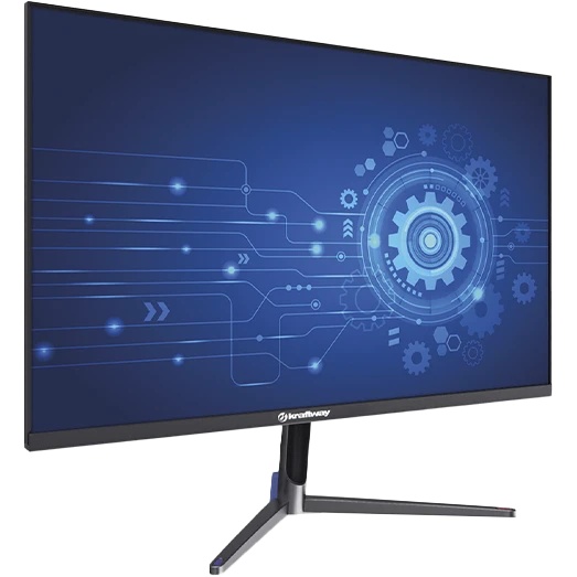 Монитор Kraftway KraftView 27'' LED Monitor 1920x1080, 16:9, IPS, 250 cd/m2, 1000:1, 5ms, 178°/178°, VGA, HDMI, DP, 60Hz, speak,наклон, внутр. бп.  Black МИНПРОМТОРГ (МПТ) 1г