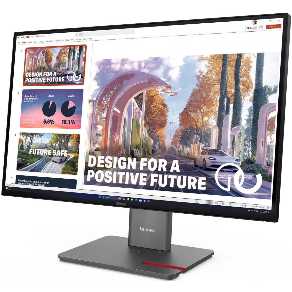Монитор Lenovo ThinkVision P27QD-40 27" 16:9 QHD (2560x1440) IPS, 120Hz, 350N, 1xHDMI 2.1 TMDS, 1xDP 1.4, 1x DP 1.4 Out, 1x USB-C (DP 1.4), 1x RJ45, 1x USB-C (USB 10Gb, 140W), 1xUSB-B,4xUSB-A,1xUSB-C,LTPS, 1Y