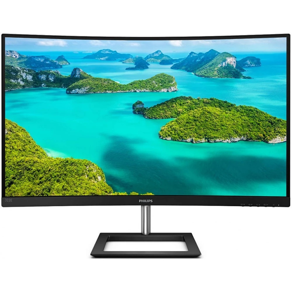 Монитор 31.5" Philips 322E1C VA 1920x1080, 75 Гц, 4 мс, 16:9, 250 кд/м2, 1xHDMI, 1xDP, изогнутый, 1x