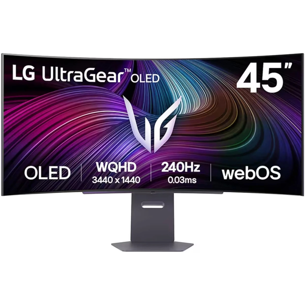 Монитор 45" LG UltraGear 45GX90SA-B OLED 3440x1440, 240 Гц, 0.03 мс, 21:9, 1300 кд/м² (пиковая), 2×H