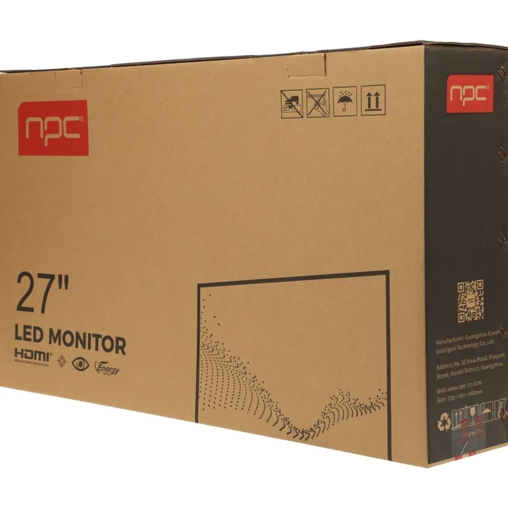 Монитор NPC MD2719-B 27" VA 1920x1080, 240 Гц, 1 мс, 16:9, 250 кд/м², 2хHDMI, 1хDP, выход на наушник