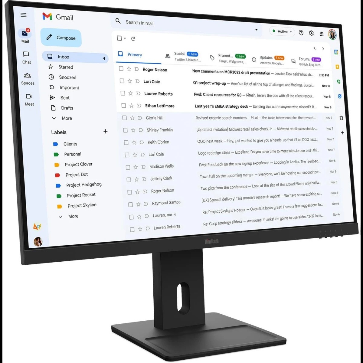 Монитор Lenovo ThinkVision E27-40 27" 16:9 FHD (1920x1080) IPS, 100Hz, 300N, 1xHDMI 1.4, 1xDP 1.2, 1xVGA, LTPS, 1Y