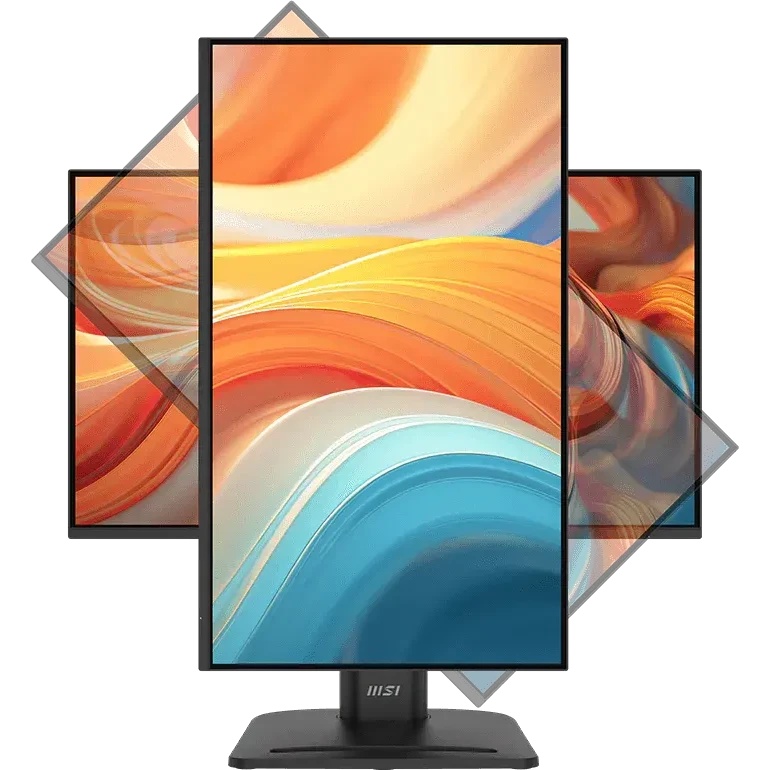 Мониторы MSI PRO MP245PG E14 23.8" 16:9 FHD(1920x1080) IPS Flat,1ms(MPRT),1300:1,100M:1,300nits,HDMI 1.4,DP 1.2,VGA(D-Sub),Speaker,Tilt,Swivel,Height,Pivot,VESA,100Hz,Black,1y war-ty