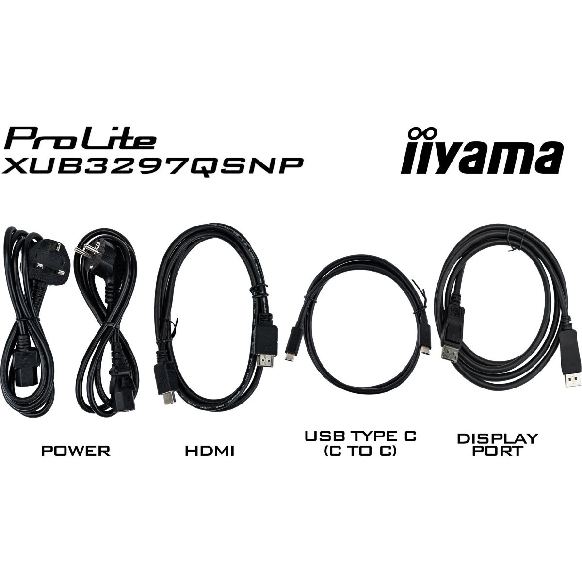 LCD IIYAMA 31.5" XUB3297QSNP-B1 {IPS 2560x1440 100Hz 1ms 350cd HDMI DisplayPort USB M/M HAS Pivot In}