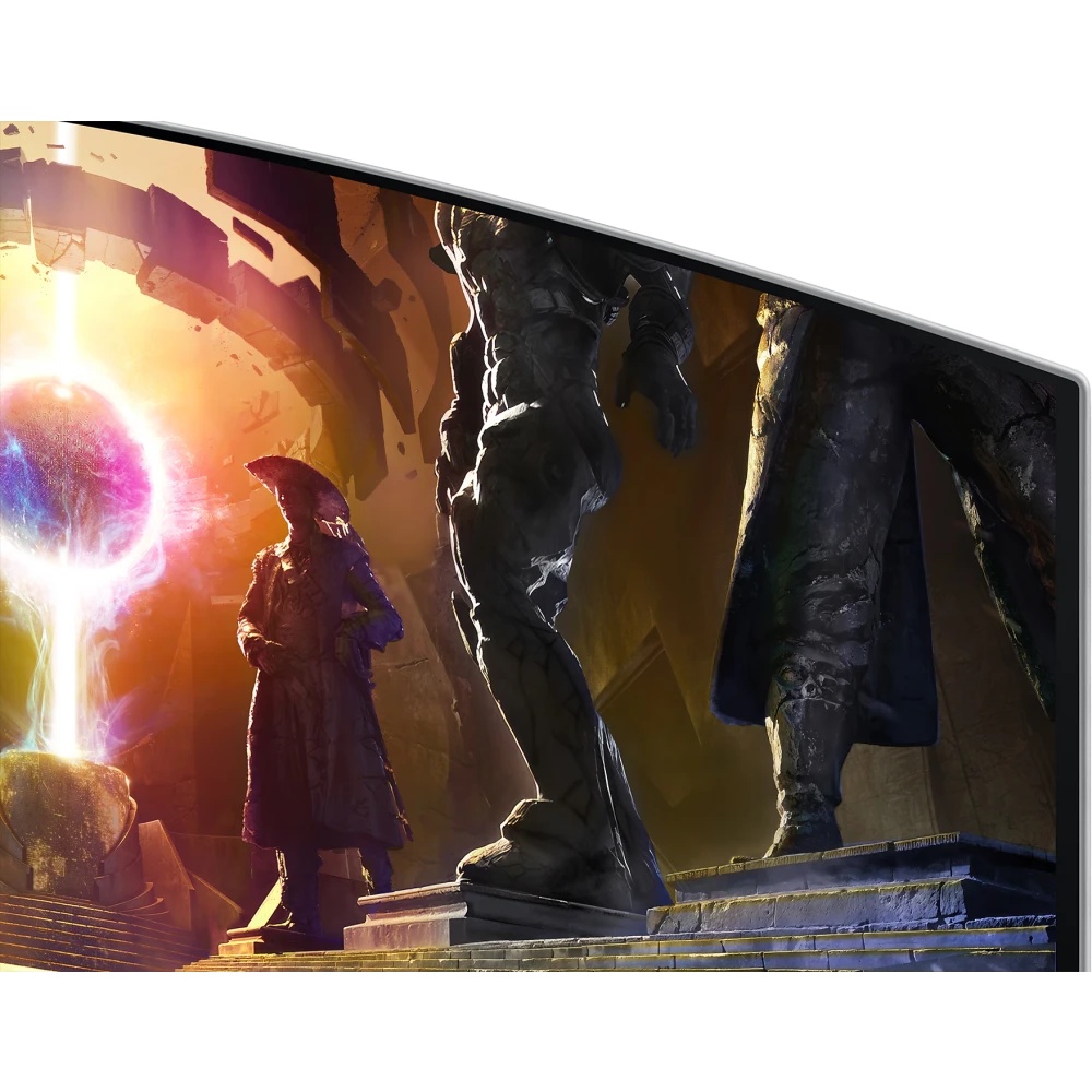 Монитор Samsung 34" S34DG852SMXUE серебристый OLED LED 21:9 M/M полуматовая HAS 250cd 178гр/178гр 34