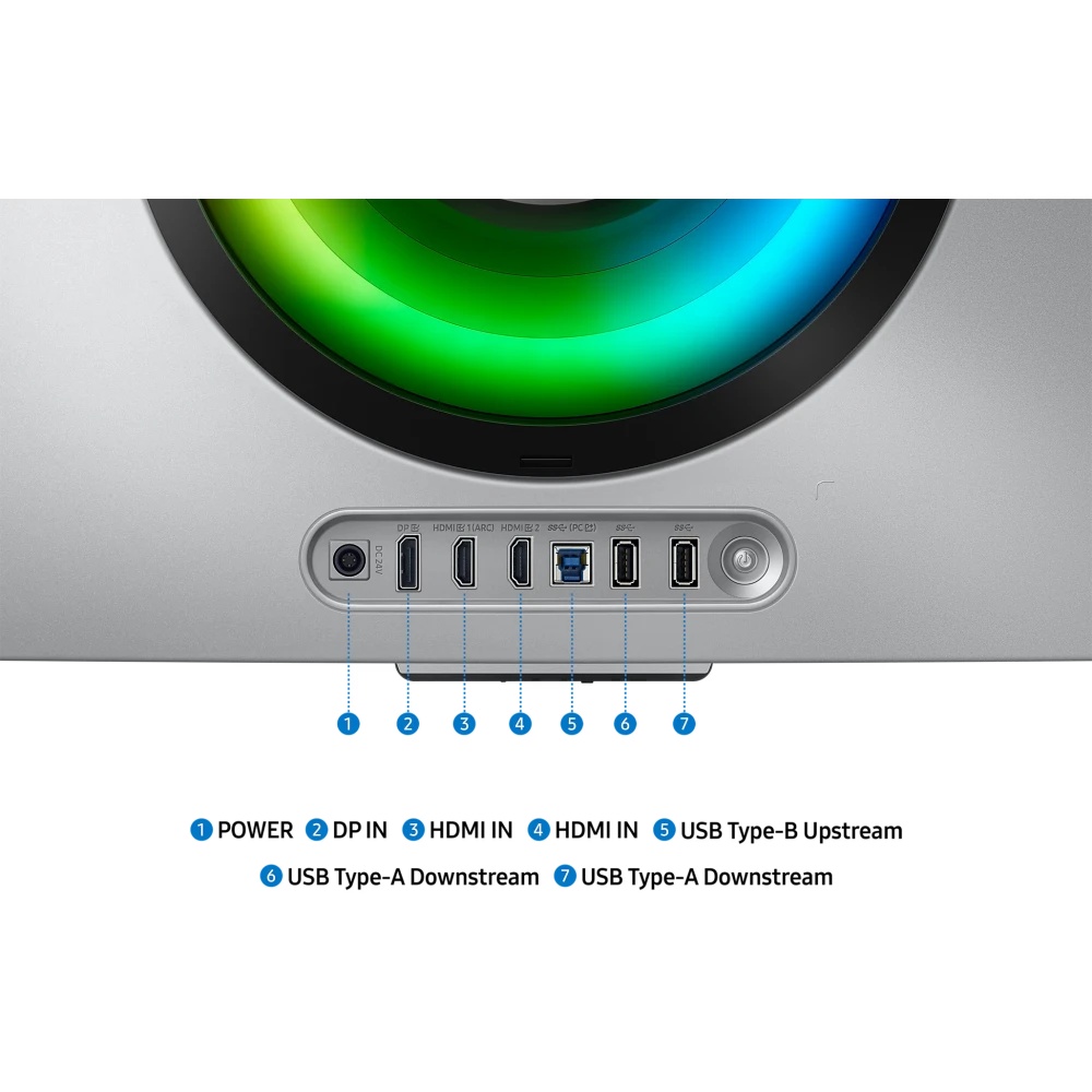 Монитор Samsung 34" S34DG852SMXUE серебристый OLED LED 21:9 M/M полуматовая HAS 250cd 178гр/178гр 34