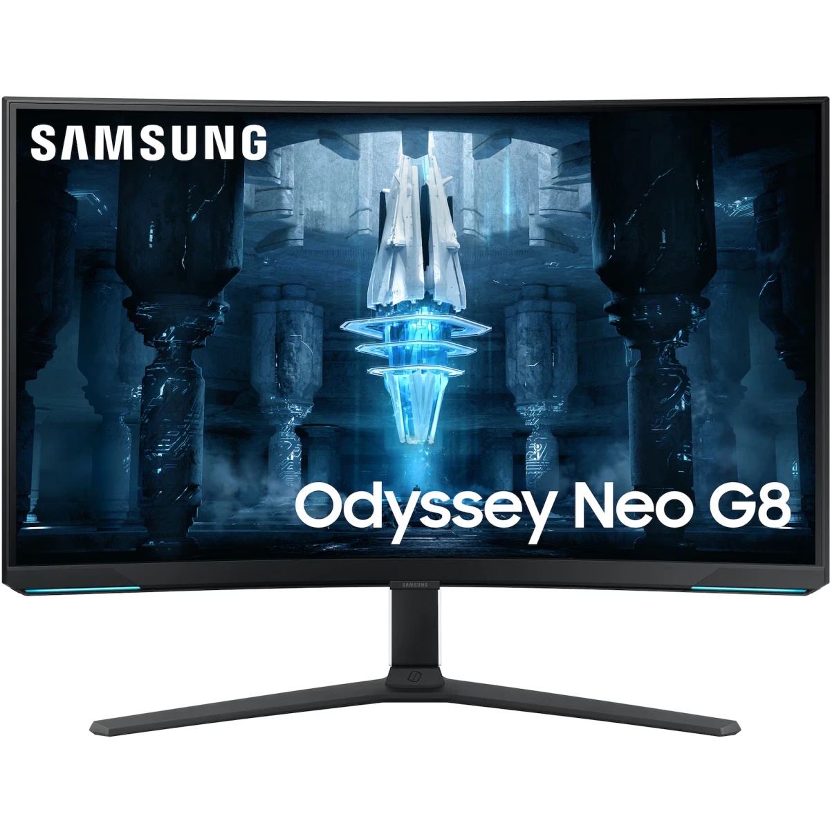 Монитор Samsung 32" Odyssey Neo G8 S32BG850NMXUE белый VA LED 1ms 16:9 HDMI полуматовая HAS Piv 350c