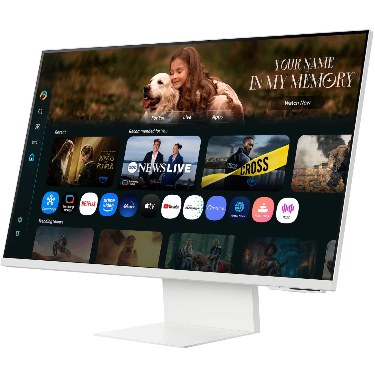 Монитор Samsung 32" S32FM801UMXUE белый VA LED 4ms 16:9 HDMI M/M Cam матовая HAS Piv 3000:1 400cd 17