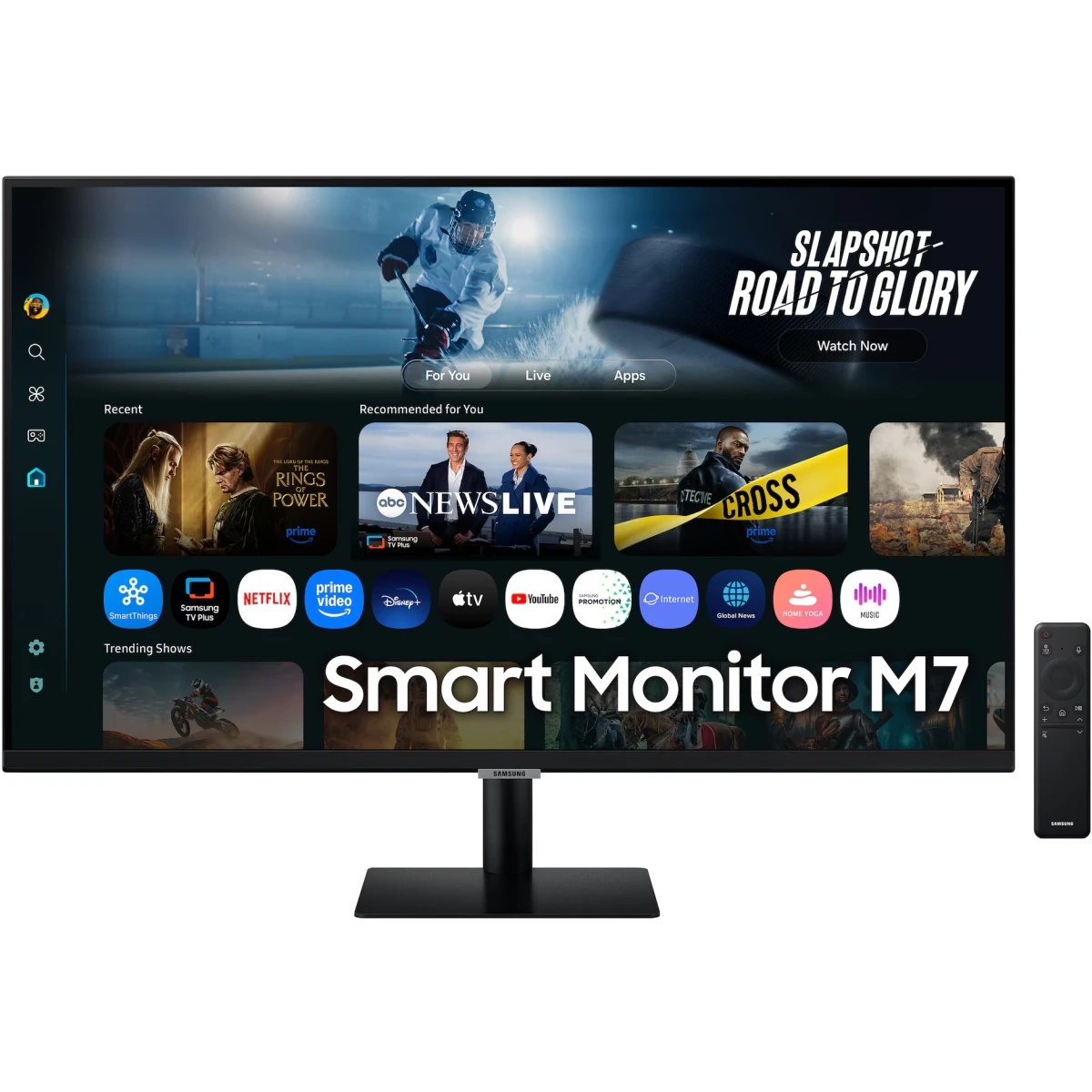 Монитор Samsung 32" LS32FM702UMXUE черный VA LED 4ms 16:9 HDMI M/M матовая 3000:1 300cd 178гр/178гр
