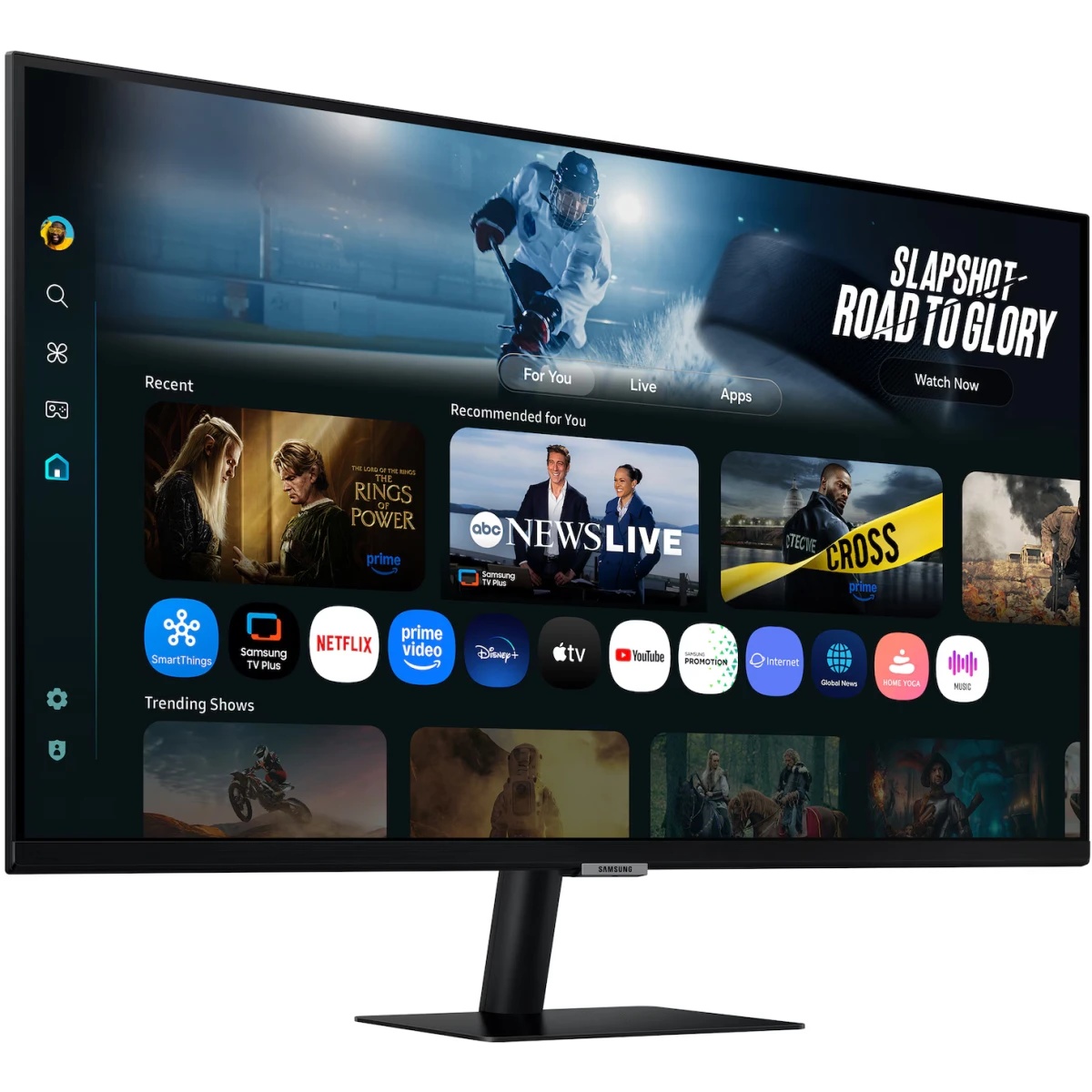 Монитор Samsung 32" LS32FM702UMXUE черный VA LED 4ms 16:9 HDMI M/M матовая 3000:1 300cd 178гр/178гр