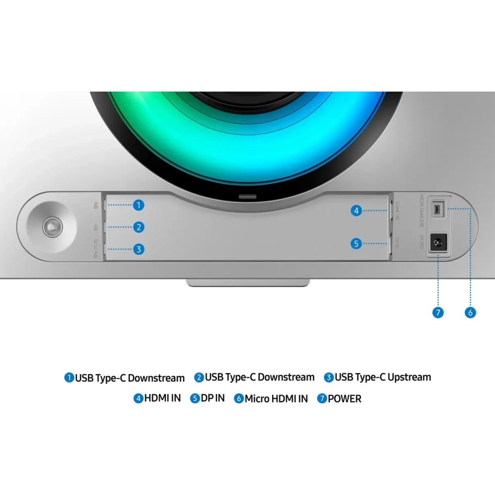 Монитор Samsung 49" Odyssey OLED G9 S49DG952SMXUE серебристый OLED LED 0.03ms 32:9 HDMI M/M матовая