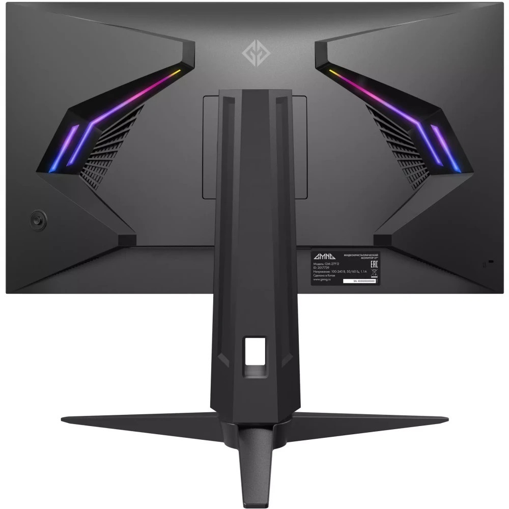 Монитор 27" GMNG GM-27F12 VA 2560x1440, 180 Гц, 1 мс, 16:9, 300 кд/м2, 2хHDMI, 2хDP, выход на наушни