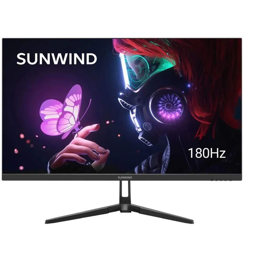 Монитор 24.5" SunWind SM-25FI401 IPS 1920x1080, 180 Гц, 3 мс, 16:9, 250 кд/м2, 1xHDMI, 1xDP, выход н