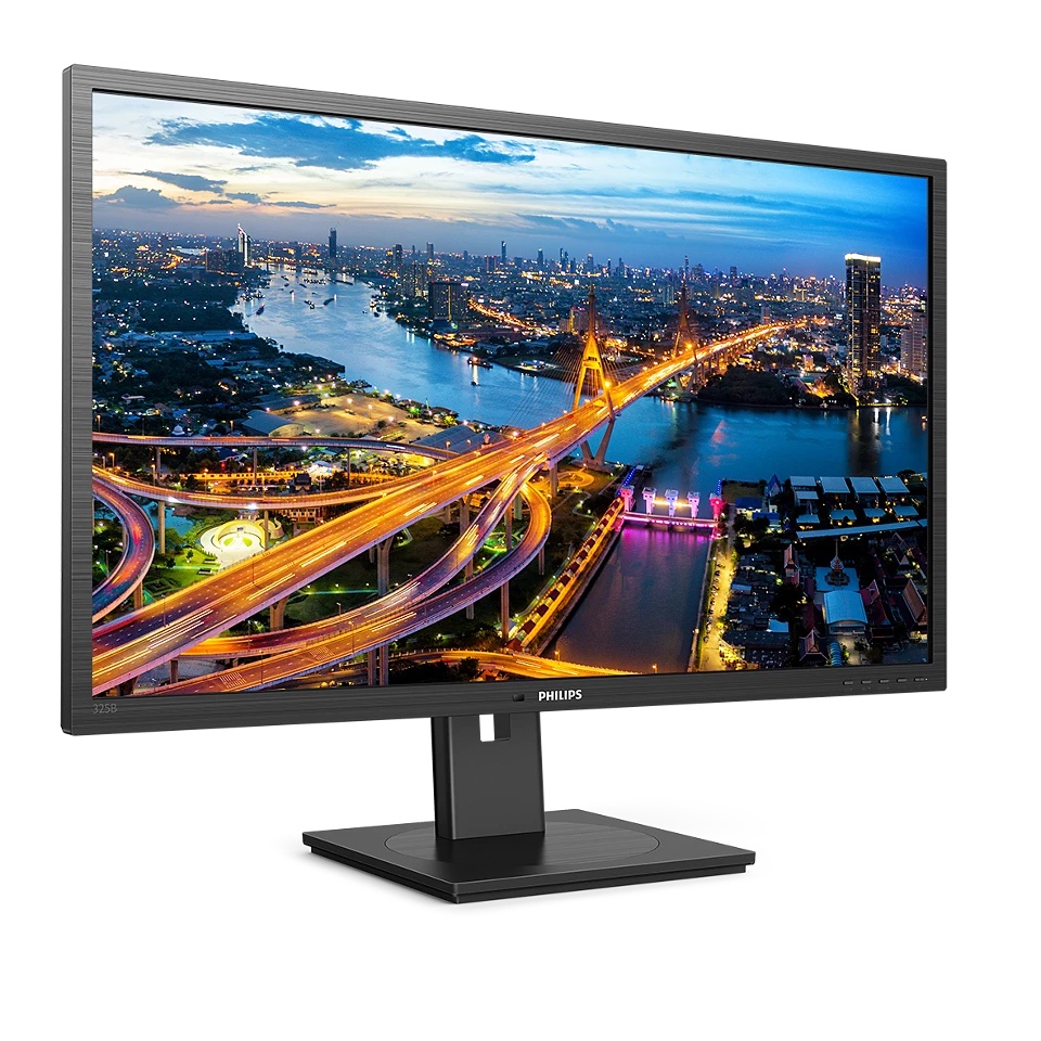 Монитор 31.5'' Philips 325B1L [16:9] 2560х1440(WQHD) IPS, nonGLARE, 250cd/m2, H178°/V178°, 1200:1, 5