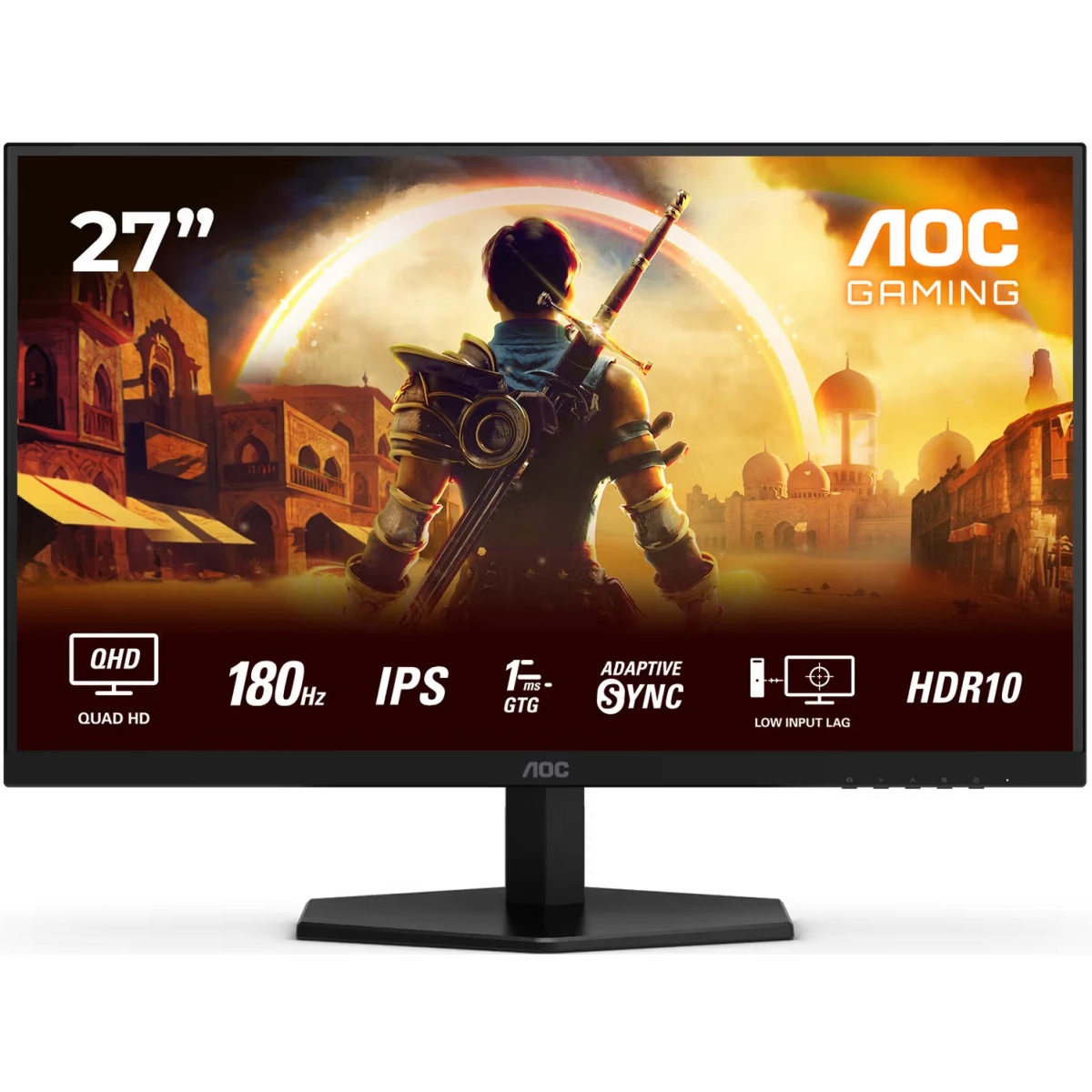 Монитор 27" AOC Q27G42XE черный IPS LED 16:9 HDMI M/M матовая 1000:1 300cd 178гр/178гр 2560x1440 180
