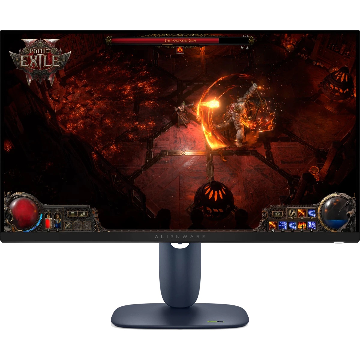 Монитор Dell 27" AW2725DM, 16:9, IPS, QHD, 1/4ms, 400cd, 180Hz, HDMI, DP, USB, HAS