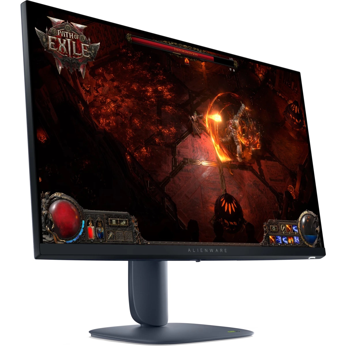 Монитор Dell 27" AW2725DM, 16:9, IPS, QHD, 1/4ms, 400cd, 180Hz, HDMI, DP, USB, HAS