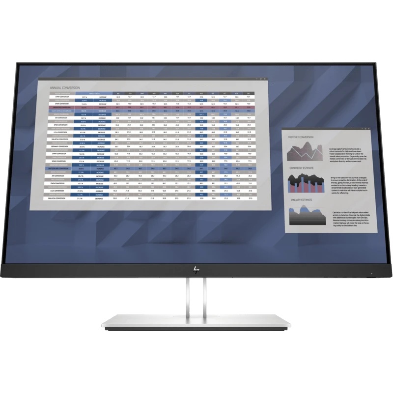 Монитор HP 27" E27q G4 черный IPS 5ms 16:9 HDMI HAS Piv 250cd 178гр/178гр 2560x1440 VGA DP Quad 2K (