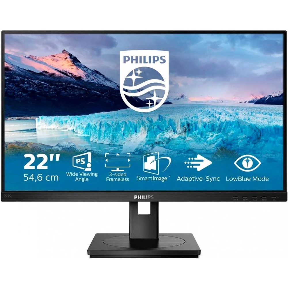 МОНИТОР 21.5" PHILIPS 222S1AE (00/01)