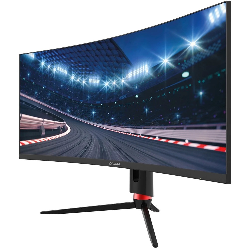 Монитор 34" Digma Overdrive 34A710Q черный VA LED 1ms 21:9 HDMI M/M матовая HAS Piv 450cd 178гр/178г