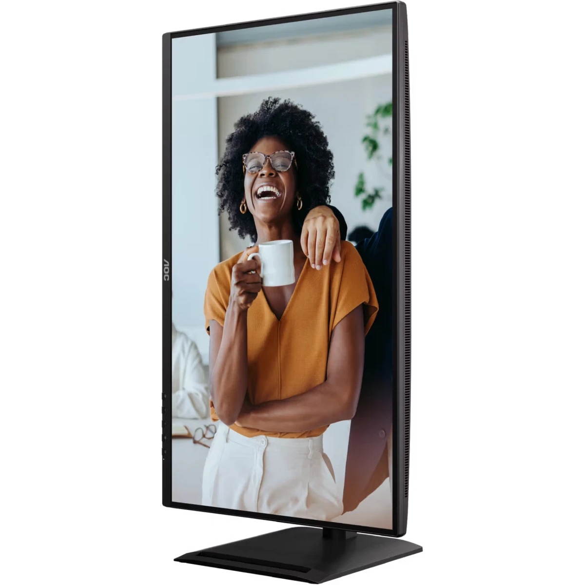 Монитор 27" AOC Q27P4CV IPS QHD, 120 Гц, 4 мс, 16:9, 350 кд/м², HDMI, DP x2, USB-C (PD), LAN, встрое