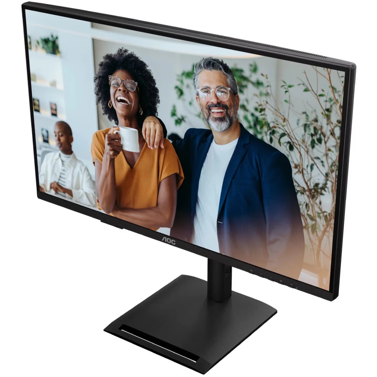 Монитор 27" AOC Q27P4CV IPS QHD, 120 Гц, 4 мс, 16:9, 350 кд/м², HDMI, DP x2, USB-C (PD), LAN, встрое