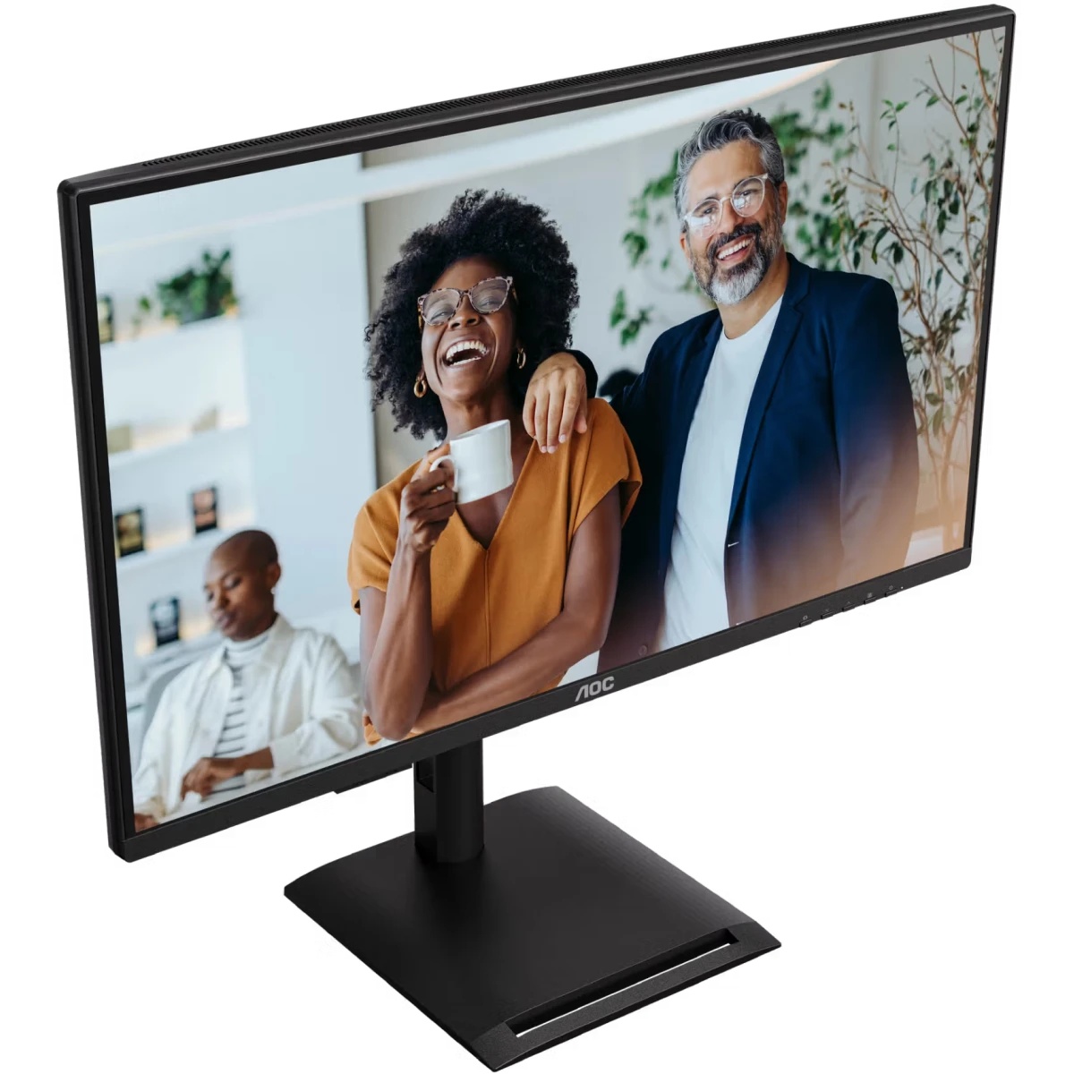Монитор 27" AOC Q27P4CV IPS QHD, 120 Гц, 4 мс, 16:9, 350 кд/м², HDMI, DP x2, USB-C (PD), LAN, встрое