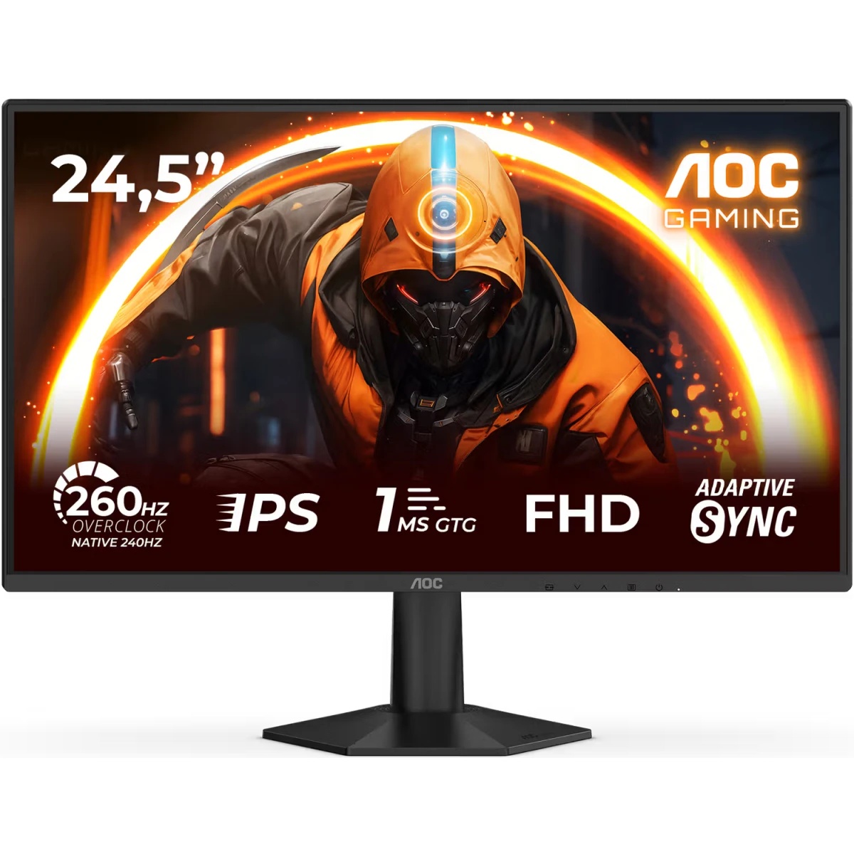 Монитор 24.5" AOC AGON 25G50Z Fast IPS, 1920x1080, 260Hz, 0.3ms, 300сd/m, 3000:1 | 2xHDMI(2.0), DP(1