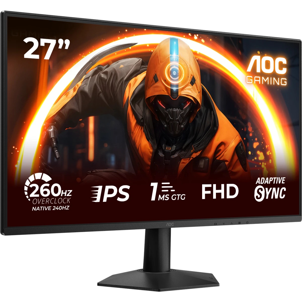 Монитор 27" AOC 27G50Z Fast IPS, 1920x1080, 260Hz, 1ms, 300сd/m, 3000:1 | 2xHDMI(2.0), DP(1.4) | ExP