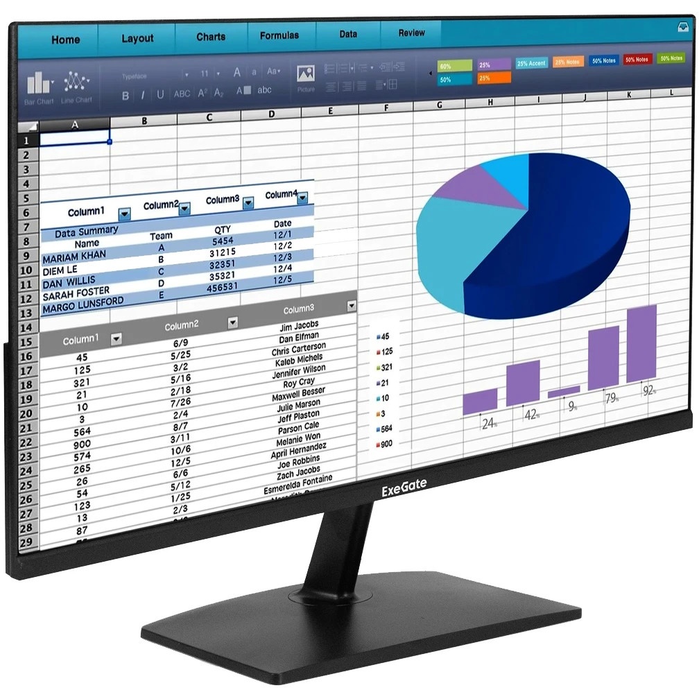 Монитор 23.8" 100 Гц ExeGate ProSmart EH2400 (IPS LED Grade A+, FHD, 1920x1080@100Hz, 16:9, 250cd/m2