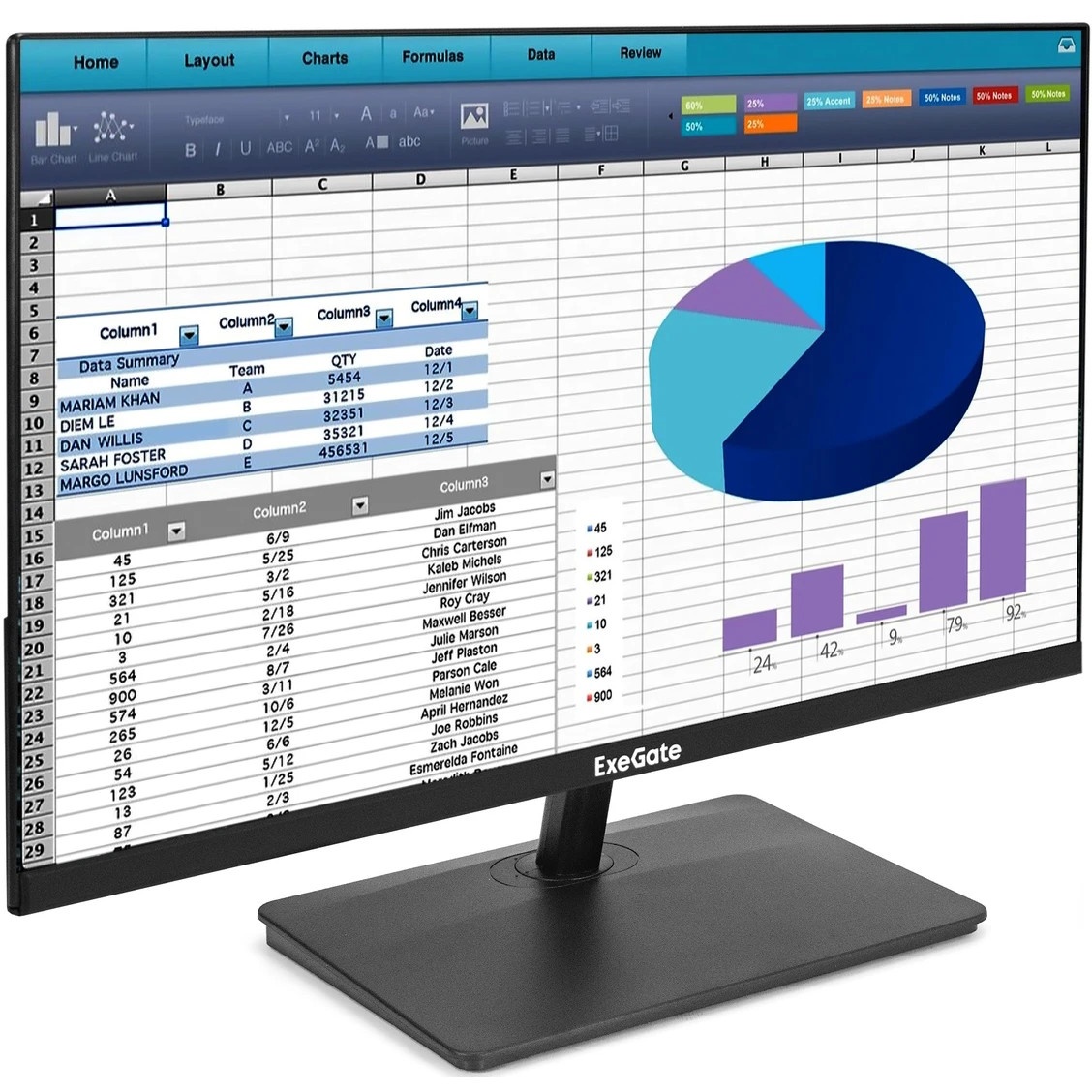 Монитор 21.5" 100 Гц ExeGate SmartView EP2200 (IPS LED Grade A+, FHD, 1920x1080@100Гц, 16:9, 250cd/m
