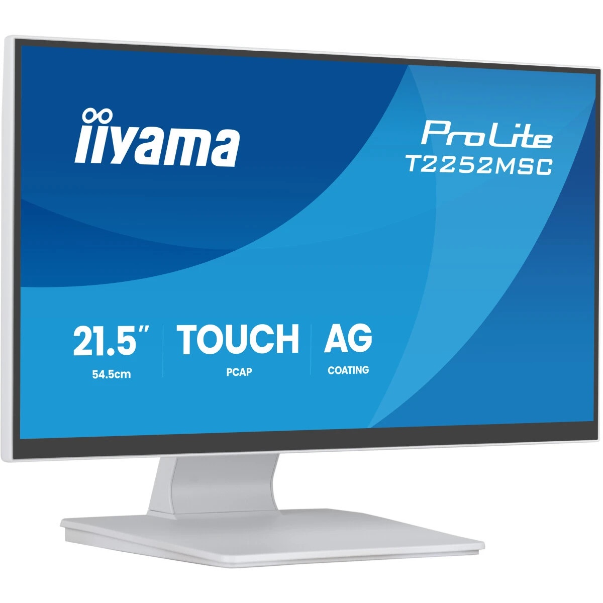 Монитор Iiyama 22" ProLite T2252MSC-W2AG белый IPS LED 5ms 16:9 HDMI M/M матовая 250cd 178гр/178гр 1
