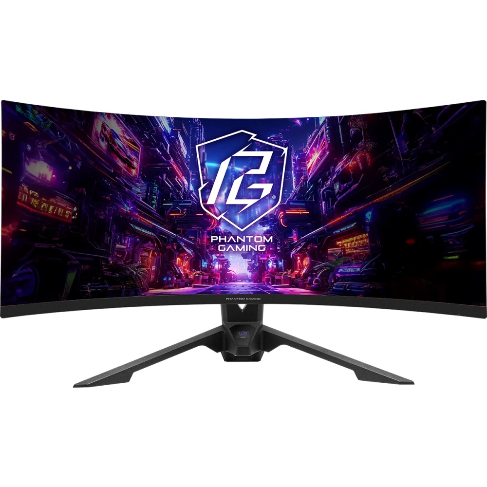 Монитор 34" ASRock Phantom Gaming PG34QRT2B VA 3440x1440, 180 Гц, 1 мс, 16:9, 500 кд/м², 2xHDMI, 2xD