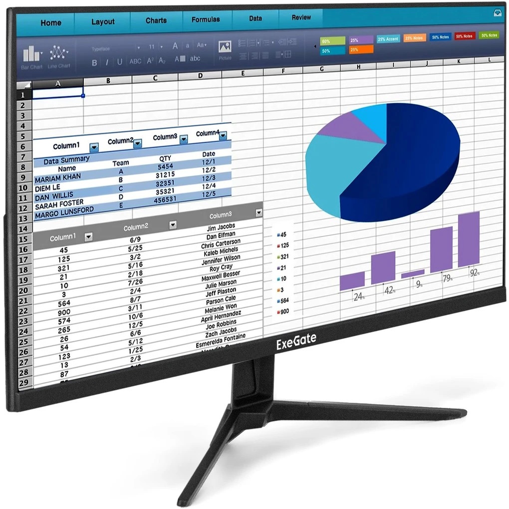 Монитор с аудио 27" 100 Гц ExeGate ProSmart EH2700A (IPS LED Grade A+, FHD, 1920x1080@100Hz, 16:9, 2