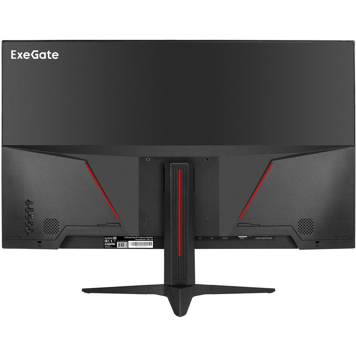 Монитор с аудио 27" 100 Гц ExeGate ProSmart EH2700A (IPS LED Grade A+, FHD, 1920x1080@100Hz, 16:9, 2