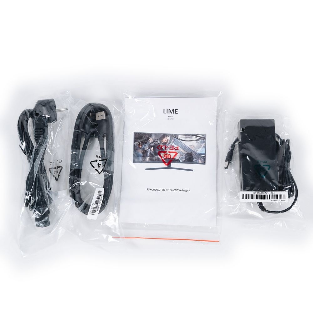 Монитор 34"; Lime X315A Black (VA, 3440x1440, 2xHDMI+2xDP+Audio out +DC, 1 ms, 178°/178°, 300 cd/m,